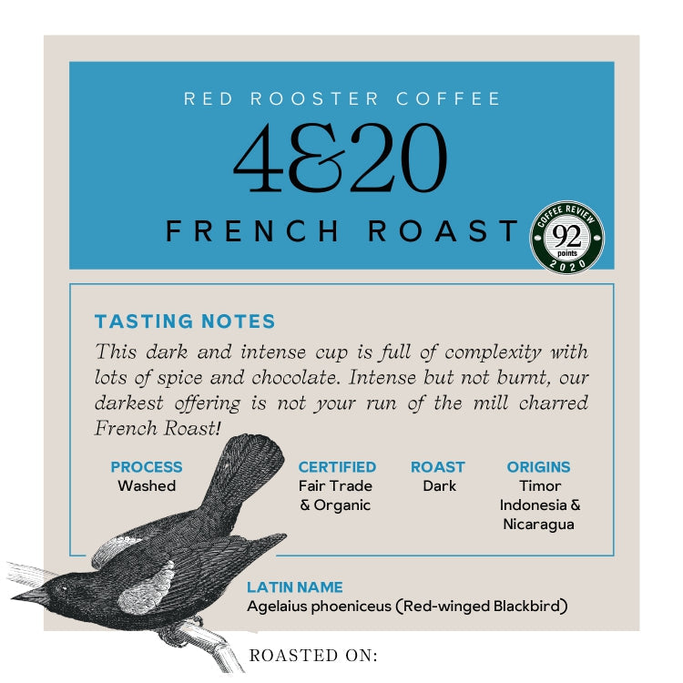 Organic 4&20 French Roast Rich Daily Coffee Blend