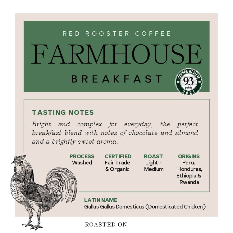 Organic Floyd Farmhouse Breakfast Blend Rich Daily Coffee Blend