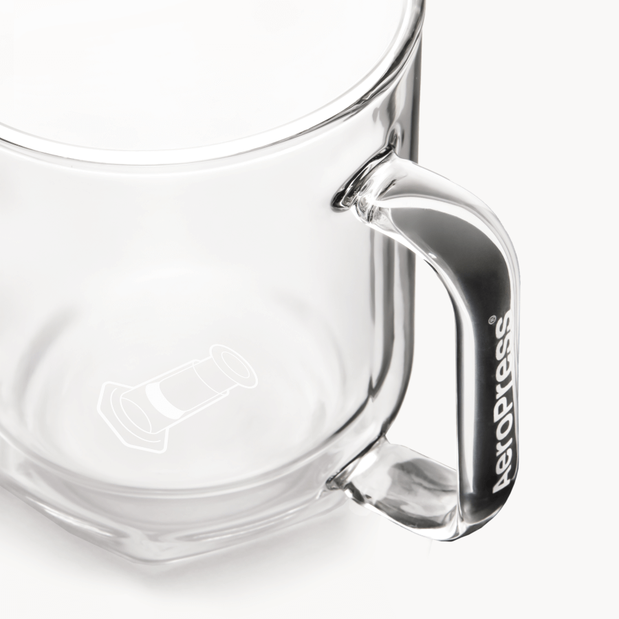 AeroPress Double Wall Glass Coffee Mug - 2 Pack Insulated Coffee Drinkware