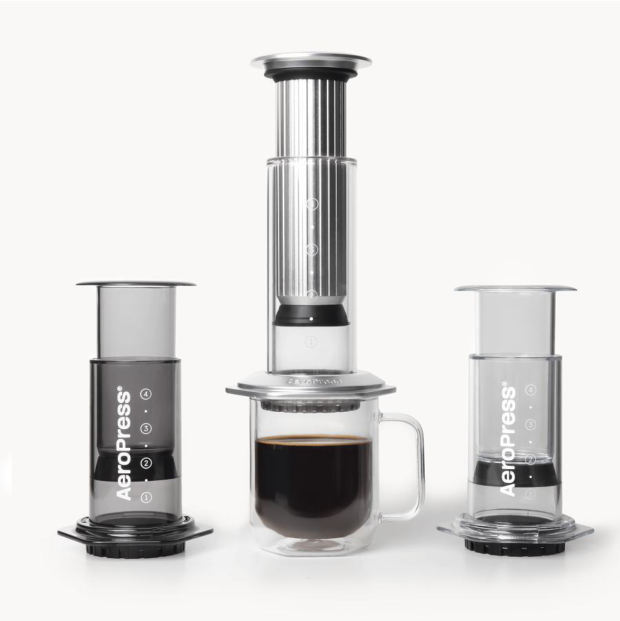 AeroPress Double Wall Glass Coffee Mug - 2 Pack Insulated Coffee Drinkware
