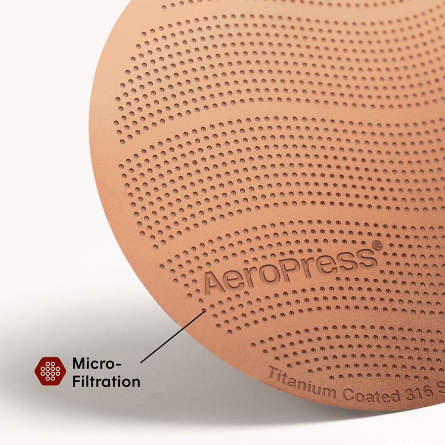 AeroPress Gold Tone Filter - Standard On the Go Coffee Brewer