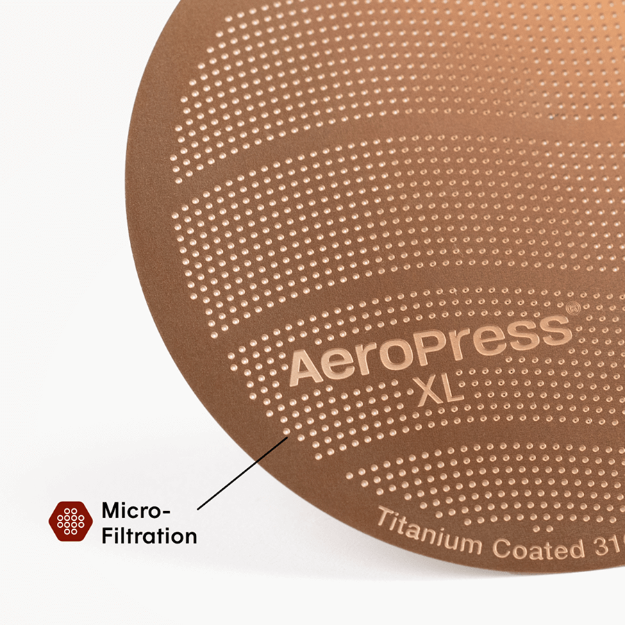AeroPress Gold Tone Filter - XL Full Flavor Coffee Maker
