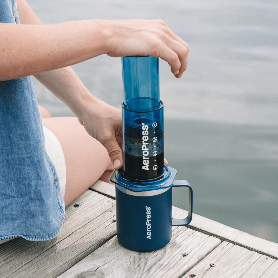 AeroPress Travel Coffee Mug - Stainless Steel Insulated Coffee Drinkware