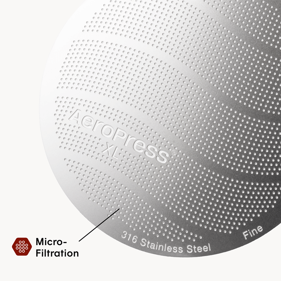 AeroPress Stainless Steel Filter - XL Easy Brew Filter Accessory