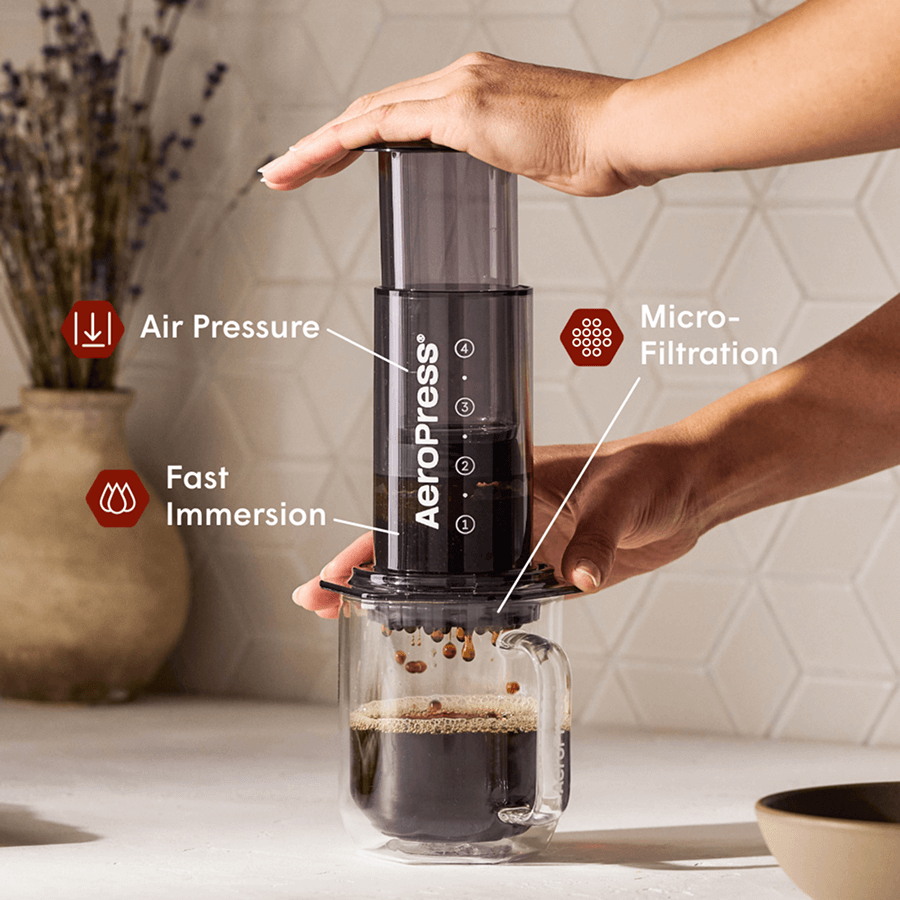 AeroPress Coffee Maker - Clear & Colors Visual Brew Coffee Maker