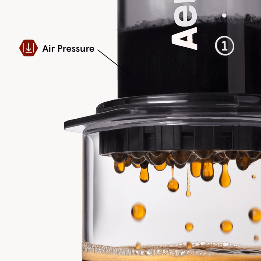 AeroPress Coffee Maker - Clear & Colors Visual Brew Coffee Maker