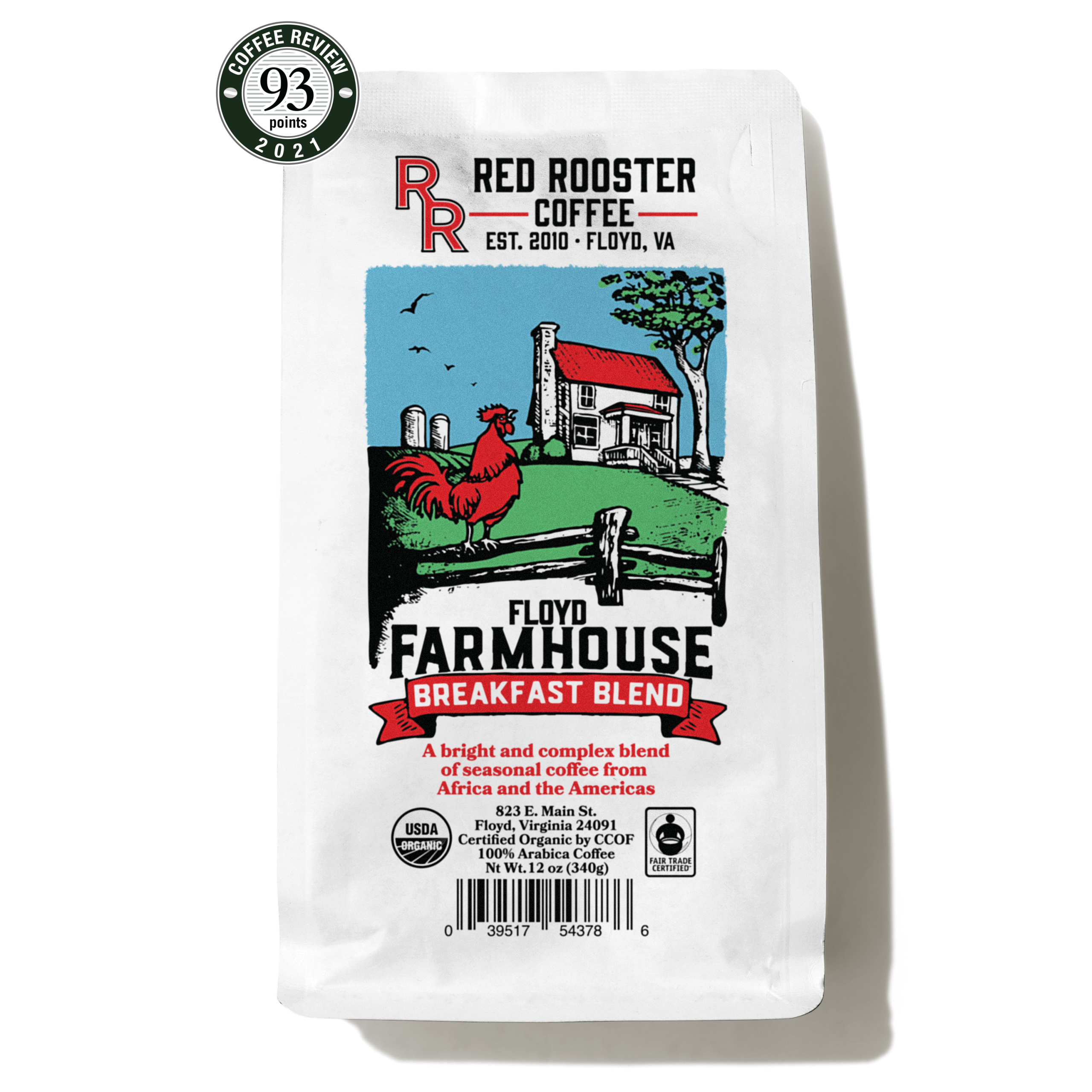 Organic Floyd Farmhouse Breakfast Blend Rich Daily Coffee Blend