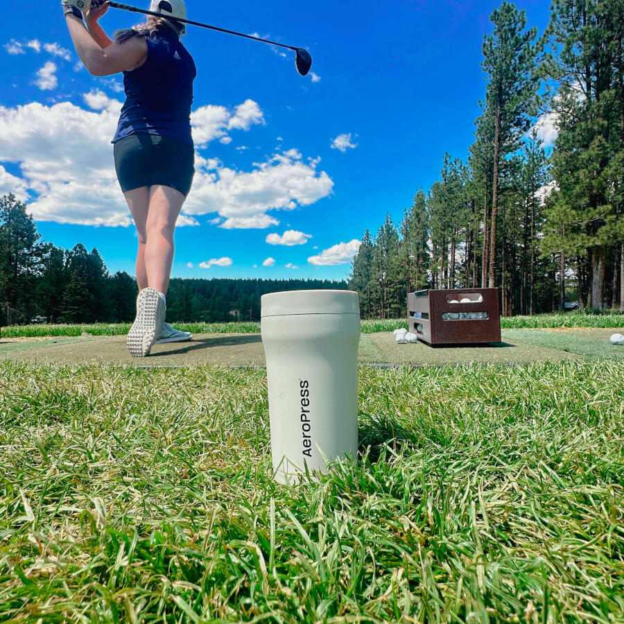 AeroPress Travel Coffee Tumbler - Stainless Steel Insulated Coffee Drinkware