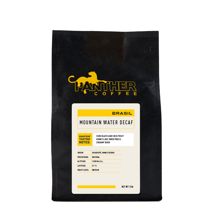 Decaf Mountain Water Brazil 12 oz Easy Drinking Decaf Coffee
