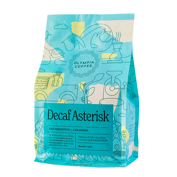Decaf Asterisk 12 oz Smooth Espresso Blend Coffee