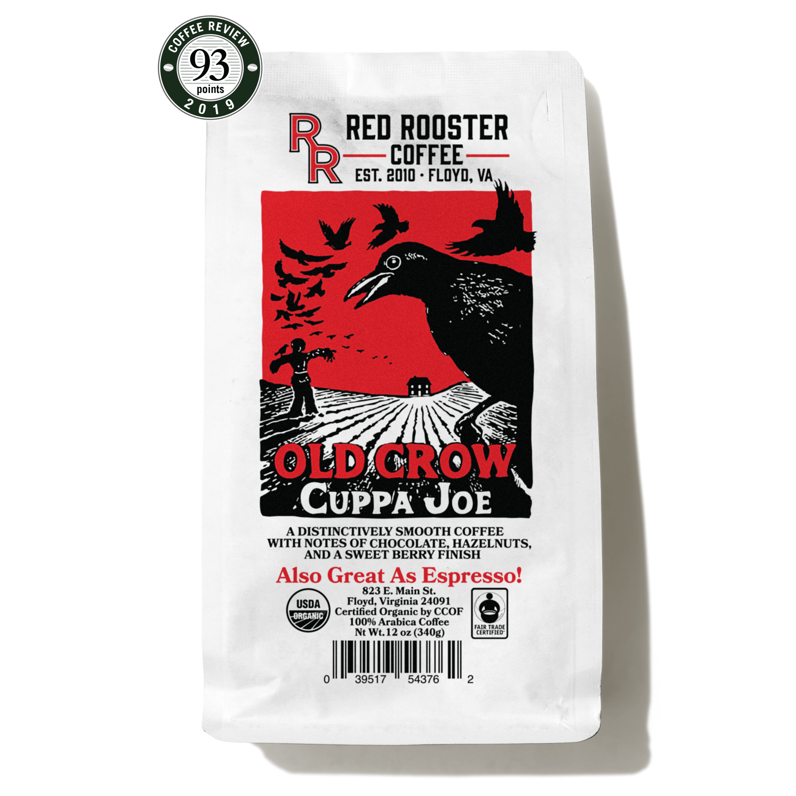 Organic Old Crow Cuppa Joe Smooth Espresso Blend Coffee