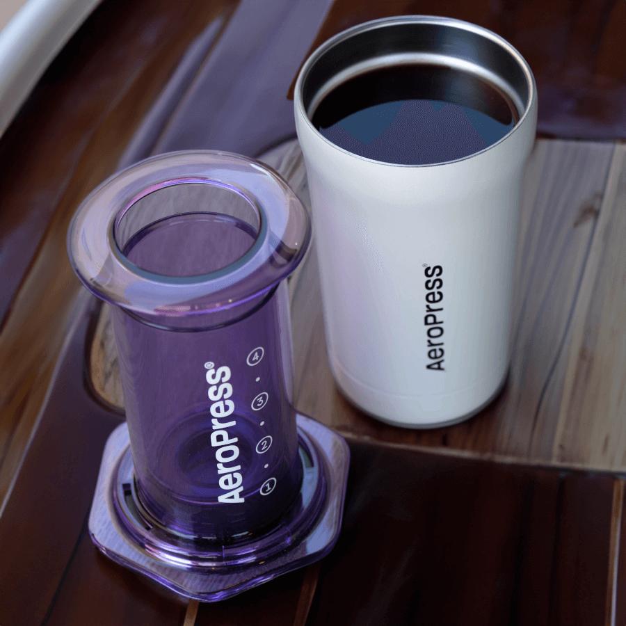 AeroPress Travel Coffee Tumbler - Stainless Steel Insulated Coffee Drinkware