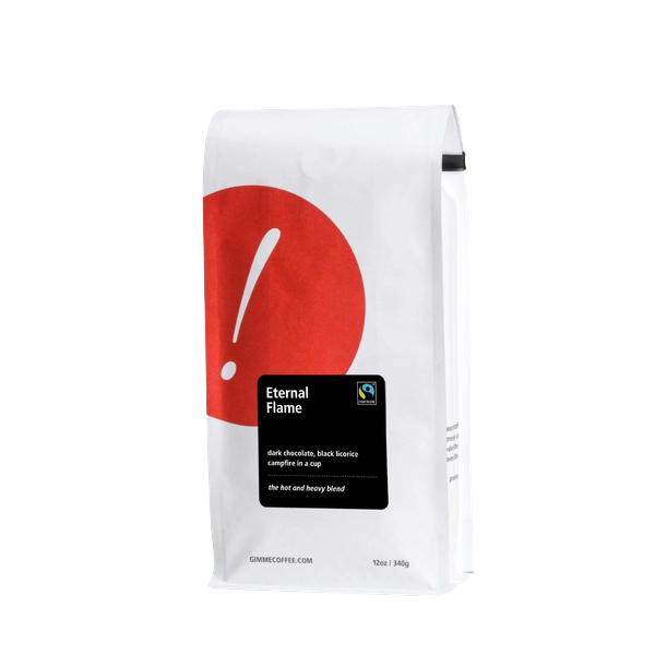 Eternal Flame Fairtrade Dark Roast 12 oz Rich Daily Coffee Blend