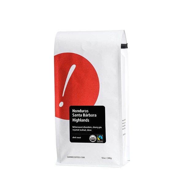 Honduras Santa Barbara Highlands Dark Org FT 12 oz Rich Daily Brew Coffee