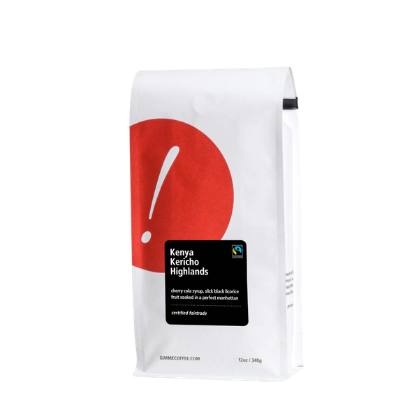 Kenya Kericho Highlands Fairtrade Dark Roast 12 oz Rich Daily Brew Coffee