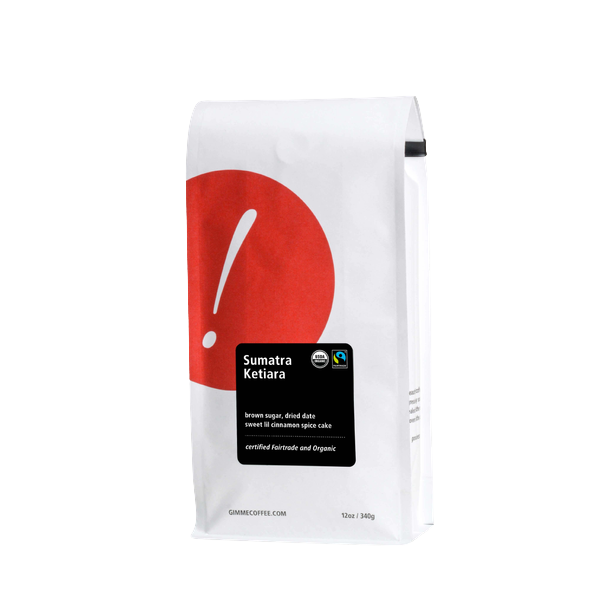 Sumatra Ketiara Fairtrade Organic 2 lb Rich Daily Brew Coffee