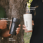AeroPress Travel Coffee Tumbler - Stainless Steel Insulated Coffee Drinkware